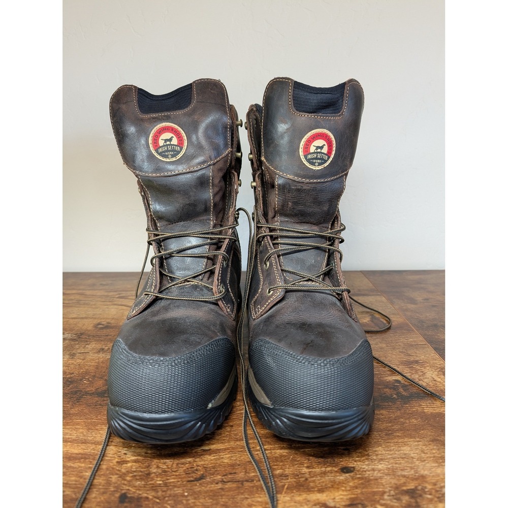 Irish‎ Setter Work Boots Waterproof Steel Toe Brown Leather Men's Size 13